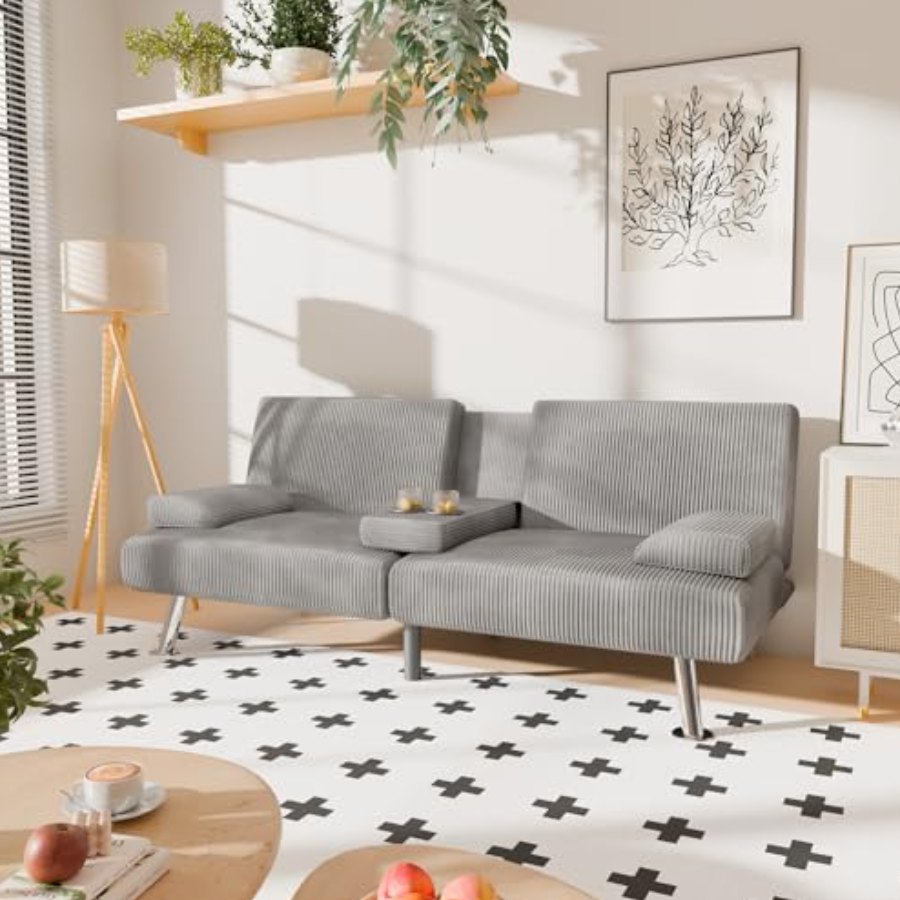 YESHOMY furniture — The sofa bed, in a bright little living room